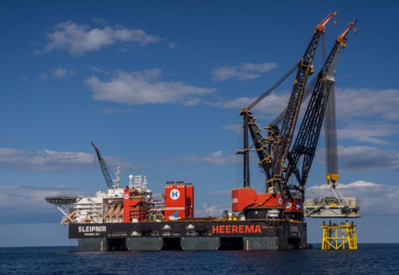 蘇格蘭Inch Cape海上風(fēng)電場(chǎng)完成關(guān)鍵基礎(chǔ)設(shè)施安裝