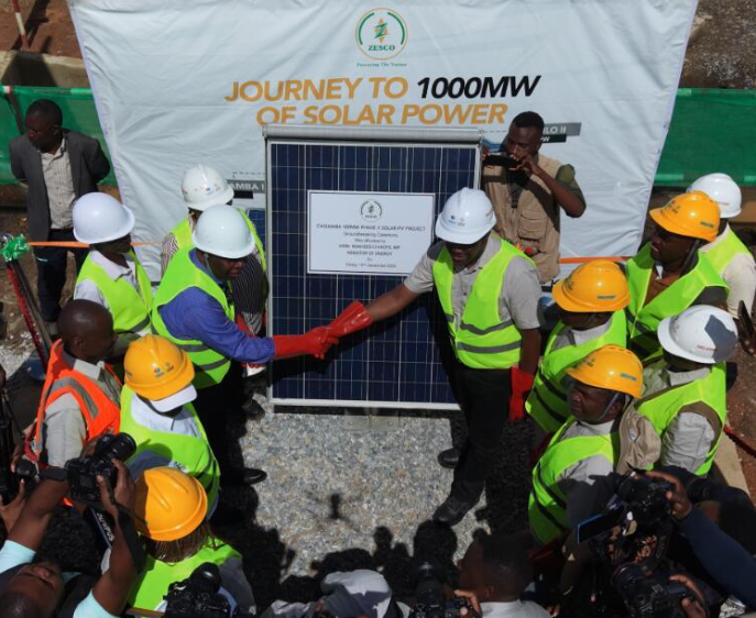 贊比亞奇桑巴二期100兆瓦光伏項目開工建設