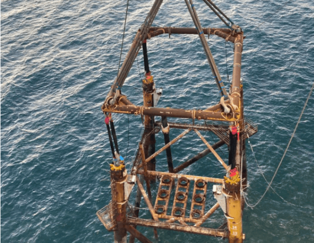 Perenco完成北海紫水晶氣田導管架移除工作