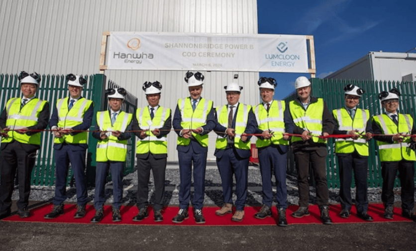 愛(ài)爾蘭香農(nóng)橋B儲(chǔ)能設(shè)施啟用,Lumcloon與Hanwha助力電網(wǎng)穩(wěn)定
