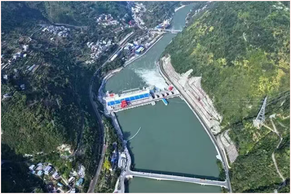 大渡河沙坪一級水電站4號機通過72小時試運行