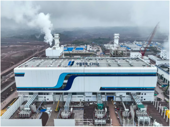 我國首臺550兆瓦F級燃氣機組投產發電